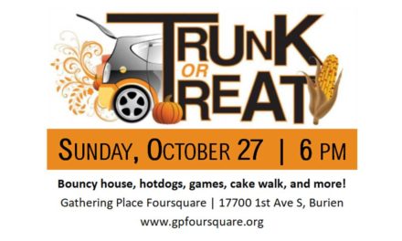‘Trunk or Treat’ will be Sunday, Oct. 27 at Gathering Place Foursquare Church