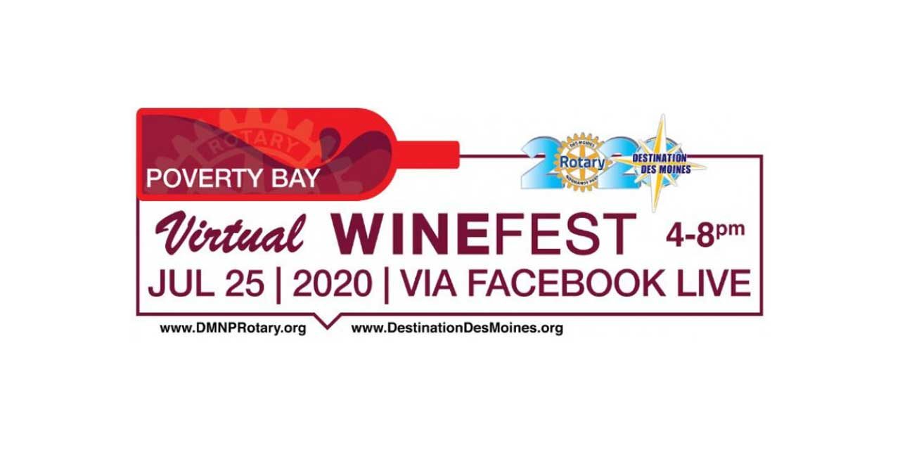REMINDER: Poverty Bay Virtual Wine Festival is this Saturday, July 25