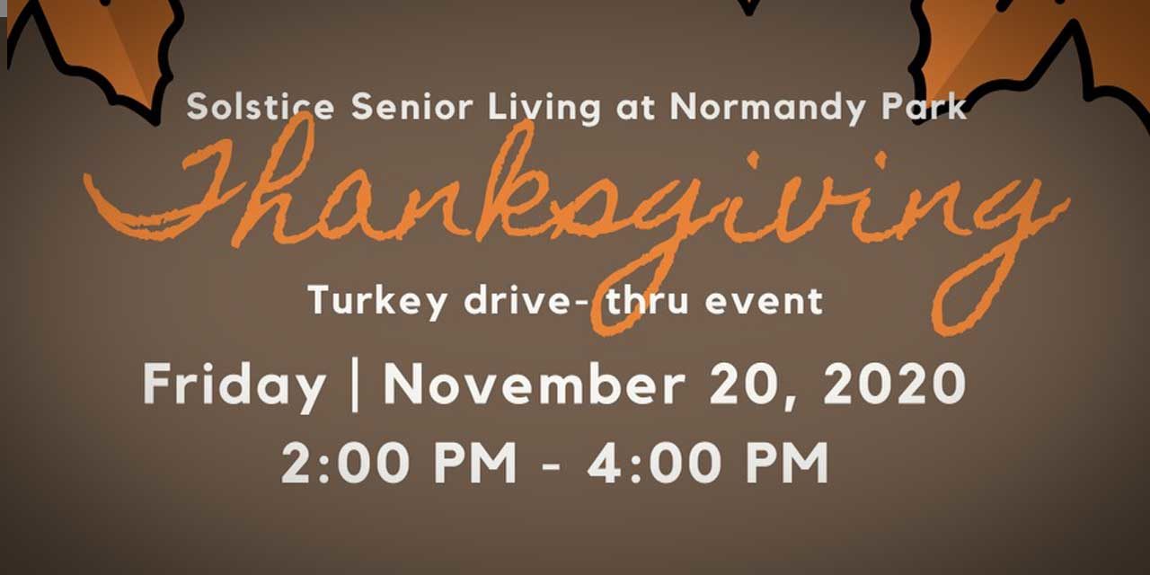 Solstice Senior Living’s ‘Dinner or Pardon?’ Turkey drive-thru event is Friday, Nov. 20