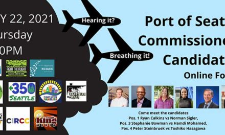 Online Candidate Forum for Port of Seattle Commissioner positions will be Thurs., July 22
