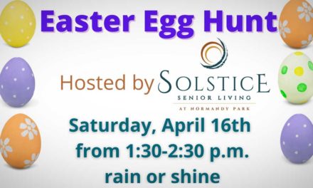 SAVE THE DATE: Easter Egg Hunt will be Sat., April 16 at Solstice Senior Living at Normandy Park