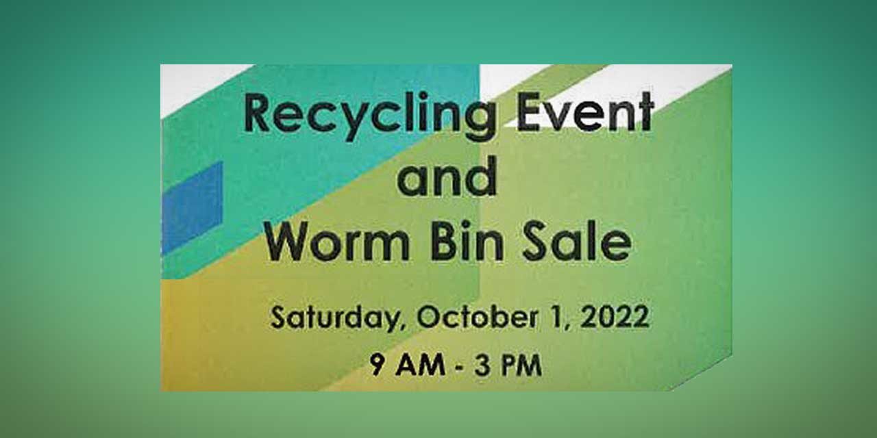Normandy Park & Burien recycling event and worm bin sale is this Saturday