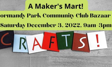 Normandy Park Community Club Bazaar will be Saturday, Dec. 3