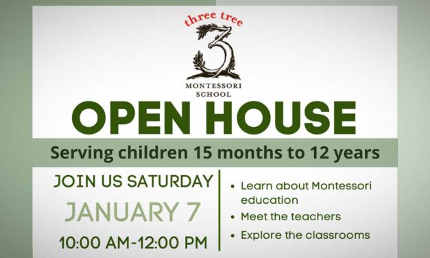 Three Tree Montessori School holding Open House on Saturday, Jan. 7